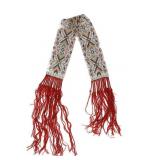 Circa 1860 Great Lakes Loom Beaded Sash