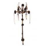 Apache Deer Skull & Brass Tacked Staff Carl Pierce