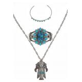 Bell Trading Post Nickel Silver Turquoise Jewelry