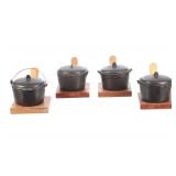 Wagner Ware Sidney -O- 1368, Cast Iron Hot Pots