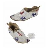 1870 Southern Cheyenne Pictorial Moccasins ex-Fenn