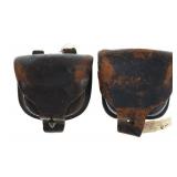 Ex-Museum Civil War Era Cavalry Cap Boxes c 1860