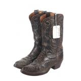 Vintage Hyer Sea Turtle Cowboys Boots, 1960s