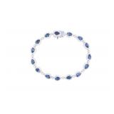 Beautiful Designer 7.08ct. Blue Sapphire Bracelet