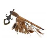 Chippewa/ Cree Many Trails Brass Pipe Tomahawk
