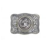 Sterling, Nickel Silver & Morgan Dollar Buckle