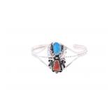 Navajo Harry B. Yazzie Sterling Turquoise Bracelet