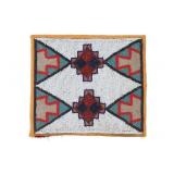 19th-Century Plateau Indian Beaded Flat Bag