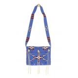 Arapaho Fully Beaded Purse w/ Elk Teeth 20th-Cent.