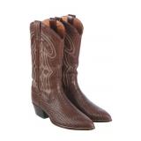 Dan Post Basket Weave Leather Boots Made In Spain