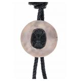 Ca. 1960s Northwest Coast Argillite Raven Bolo Tie