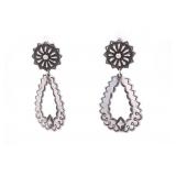 Navajo Randy Begay Jr. Sterling Silver Earrings