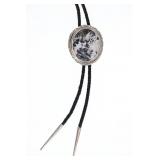 Navajo Herbert Tsosie White Buffalo Turquoise Bolo