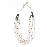 Kewa Pueblo Randy Garcia Rose Quartz Necklace