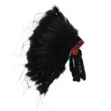 Black Legend Warbonnet Headdress Navajo & Laguna