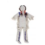 ca. 1930 Blackfeet Beaded Hide Warrior Doll