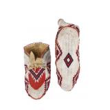 19th-Cent. Sioux Ceremonial Fully Beaded Moccasins