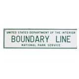 Original Yellowstone National Park Boundary Sign