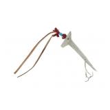 19th-Cent. Blackfeet Elk Antler Quirt w/ Beadwork