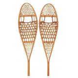 Antique Canadian Wooden & Rawhide Snow Shoes