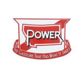 Montana Power Gasoline Embossed Tin Advert. Signed