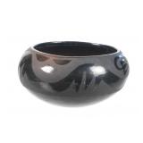 Santa Clara Pueblo Black on Black Bowl c. 1950s