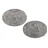 Tony Lama Collection State Series Belt Buckles (2)