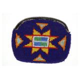 Montana Crow Fully Beaded Purse C. 1950's