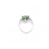 4.8ct Paraiba Tourmaline VS2 Diamond Platinum Ring