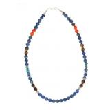 Tommy Singer Denim Lapis Mult-Stone Necklace