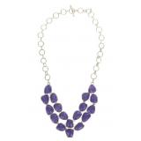 Southwestern Sterling Silver Charoite Necklace