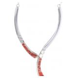 Navajo B Long Sterling Silver Spiny Oyster Jewelry