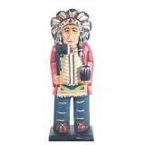 Counter Carved Wooden Tobacco Cigar Store Indian