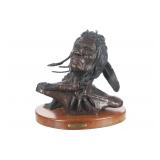 Roy M. Harris 'Wisdom Keeper' Bronze Sculpture