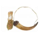 18th-19th C. Great Lakes Puzzle Bag & Powder Horn