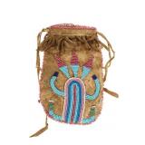 19th C. Assiniboine Beaded Medicine Pouch