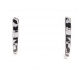 Navajo TT.P Sterling Silver White Buffalo Earrings