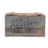 Kessler Brewing Co. Wooden Crate Helena Montana