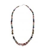 Navajo Singer Sterling Silver Multistone Necklace