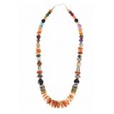Navajo T&R Singer Sterling Multistone Necklace