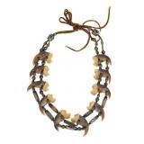 Chiricahua Apache Bear Claw Beaded Necklace