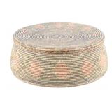 Papago Tohono O'odham Polychrome Bear Grass Basket