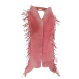 Ca. 1980's Magenta Leather Show Shotgun Chaps