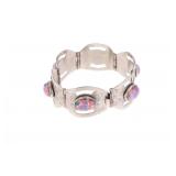 Mexican Silver Dragons Breath Opal Bracelet