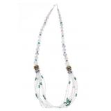 Navajo Tommy Singer 14K & Sterling Necklace