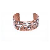 Navajo Randy Begay Jr. Sterling & Copper Cuff