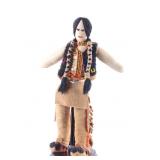 Montana Blackfoot Beaded Hide Doll c. 1960-