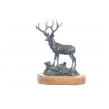 Original Signed Gary Schildt Bronze Bull Elk