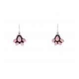 Vintage Navajo Pink Conch Shell Earrings
