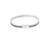 Stunning Designer VS1 Diamond & Sapphire Bracelet